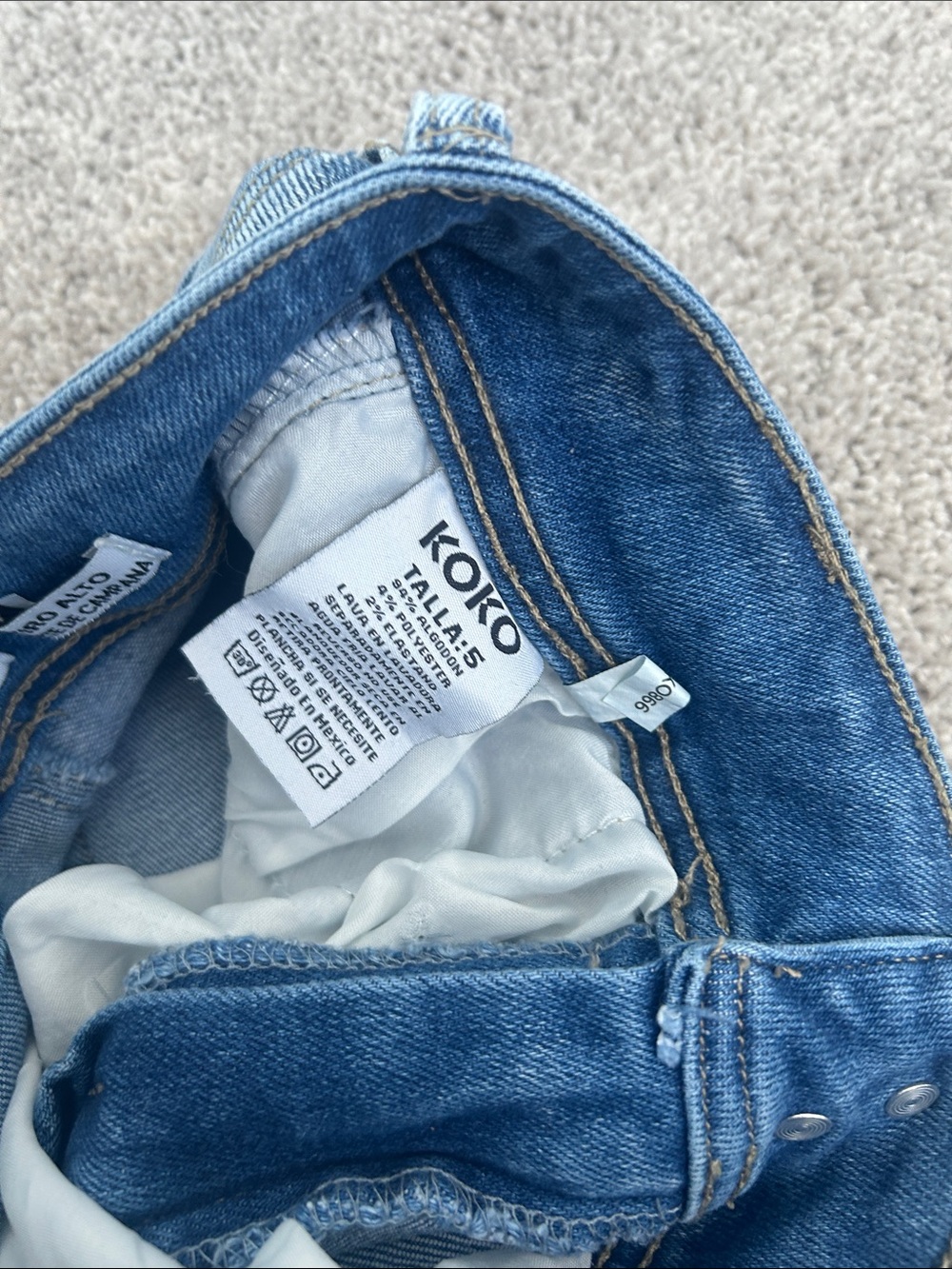 Light Blue High-Rise Flare Jeans - Picture 6 of 6